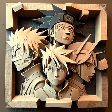 3D model Four of Sound from Naruto (STL)